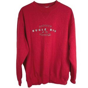 Vintage 90s Bugle Boy For Her Sweatshirt Large Womens Red Oversize Y2K